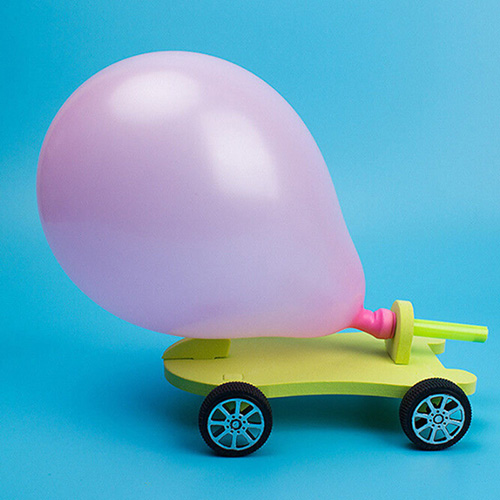 balloon powered car science project