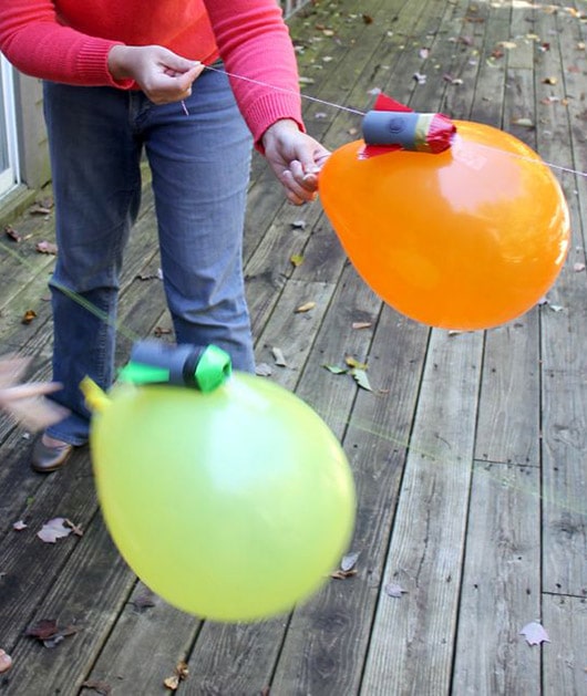 making a balloon rocket
