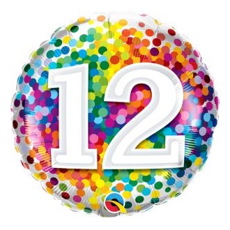 12th Birthday Balloons