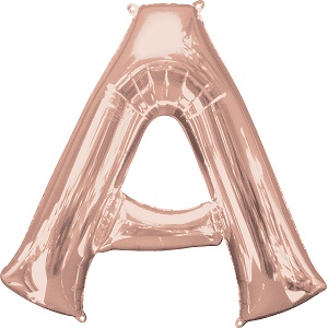 Rose Gold Letter Balloons