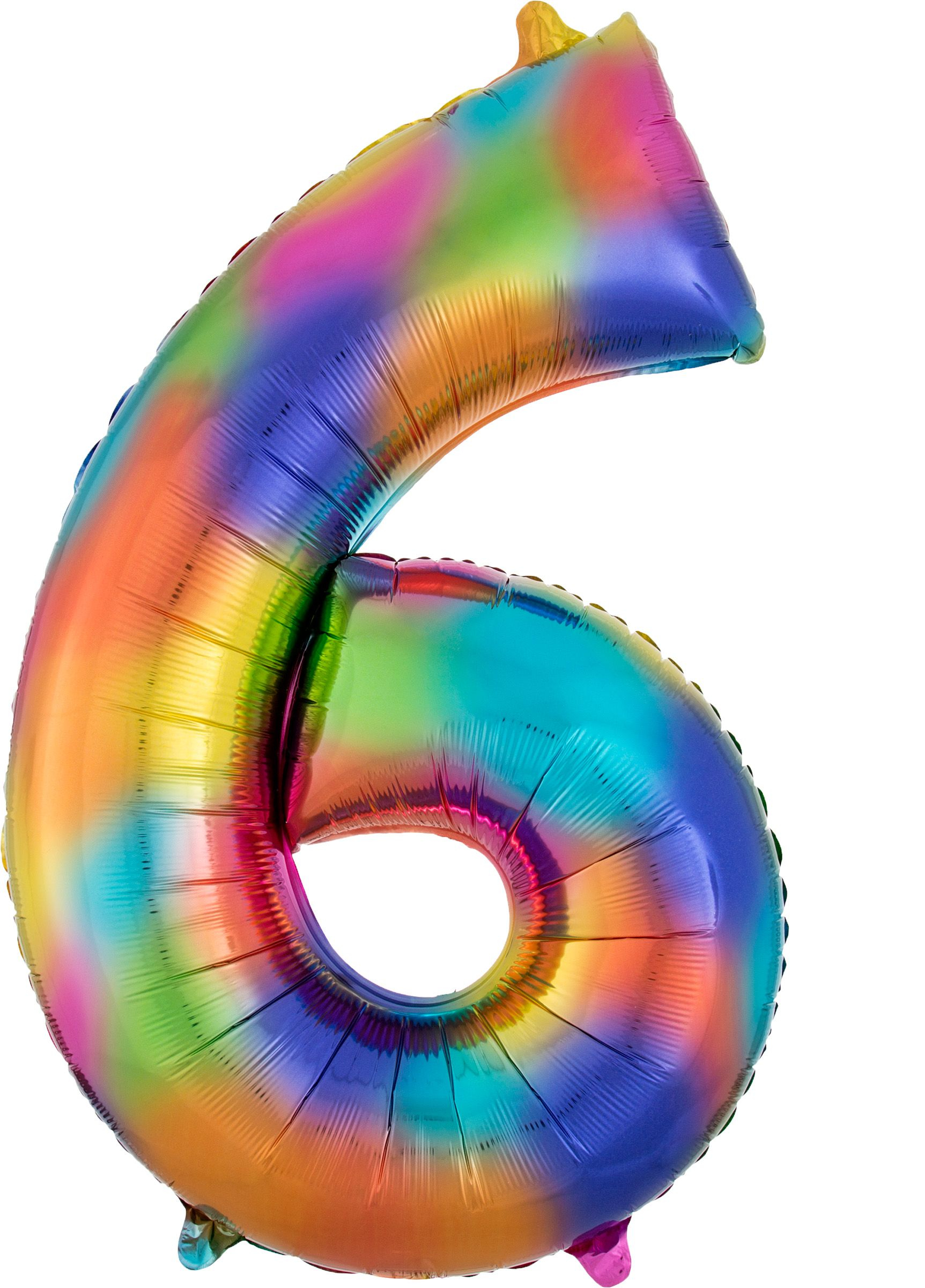 Number 6 balloons
