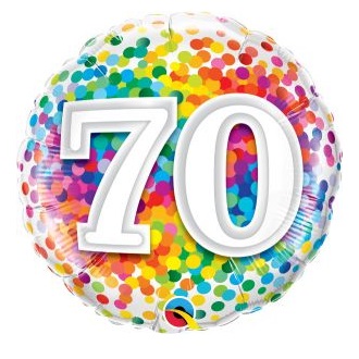 70th Birthday Balloons