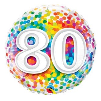 80th Birthday Balloons