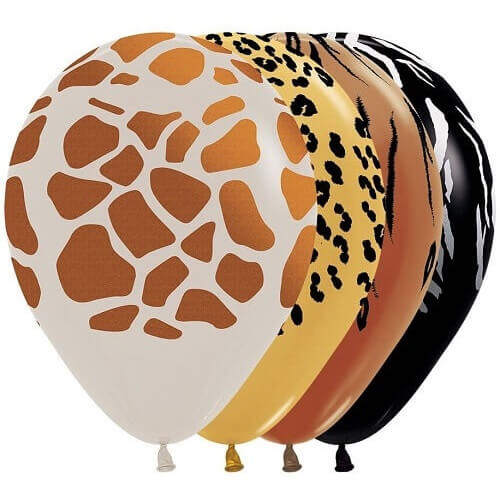 Animal Print Latex Balloons