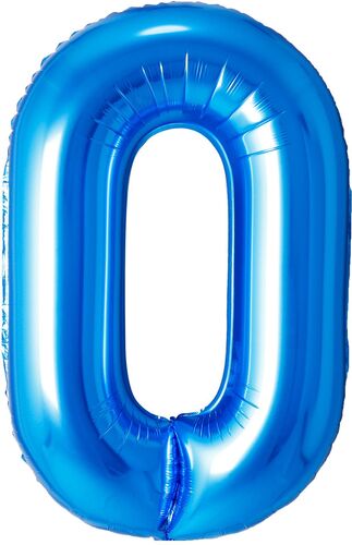 Blue Number Balloons