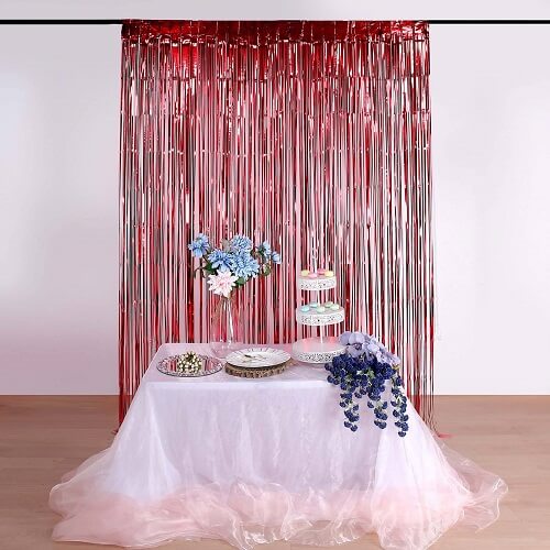 Foil Fringe Tinsel Curtain Backdrops