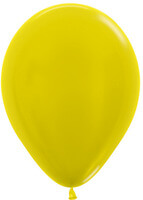 Metallic Yellow Latex Balloons
