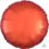 18" Metallic Orange Circle Balloon