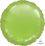 18" Metallic Lime Green Circle (non-packaged) Balloon