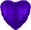 18" Metallic Purple Heart (non-packaged) Balloon