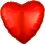 18" Metallic Orange Heart Balloon