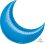 Crescent 26" Blue Balloon