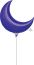 Crescent 17" Purple Balloon