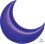 Crescent 35" Purple Balloon