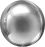 Orbz 16" Silver Balloon