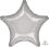 18" Metallic Silver Star Balloon