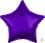 18" Metallic Purple Star Balloon