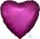 18" Satin Luxe Pomegranate Heart (non-packaged) Balloon