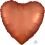 18" Satin Luxe Amber Heart (non-packaged) Balloon