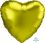 18" Satin Luxe Lemon Heart (non-packaged) Balloon