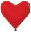 06" Fashion Red Heart (50pcs) Sempertex Balloons