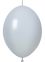 12" Standard Grey Linking (50pcs) Celetex Balloons