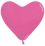 12" Fashion Fuchsia Heart (50pcs) Sempertex Balloons