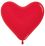 12" Fashion Red Heart (50pcs) Sempertex Balloons