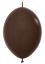 06" Fashion Chocolate Link-O-Loons (50pcs) Sempertex Balloons