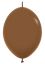 12" Fashion Coffee Link-O-Loons (25pcs) Sempertex Balloons