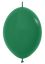 06" Fashion Forest Green Link-O-Loons (50pcs) Sempertex Balloons