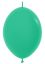 12" Fashion Green Link-O-Loons (25pcs) Sempertex Balloons