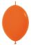 12" Fashion Orange Link-O-Loons (25pcs) Sempertex Balloons