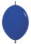 06" Fashion Royal Blue Link-O-Loons (50pcs) Sempertex Balloons