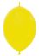 12" Fashion Yellow Link-O-Loons (25pcs) Sempertex Balloons