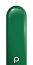 260 Standard Dark Green (50pcs) Prima Balloons