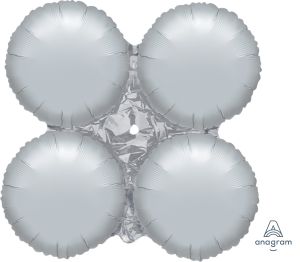 30" MagicArch Metallic Silver Balloon