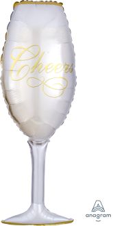 SuperShape Champagne Glass Balloon