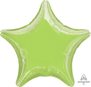 18" Metallic Lime Green Star (non-packaged) Balloon