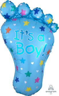 SuperShape It's a Boy Foot Balloon
