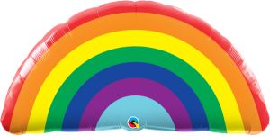 36" Bright Rainbow Balloon