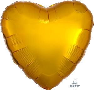 18" Metallic Gold Heart (non-packaged) Balloon