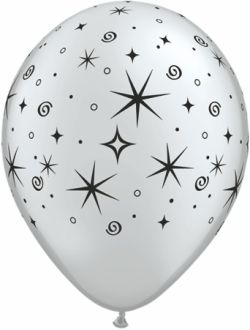 11" Sparkles and Swirls (50pcs) Balloons