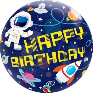 Bubble 22" Birthday Outer Space Balloon