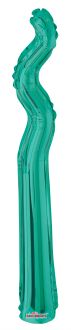 Kurly Zig Zag Turquoise Green Balloon