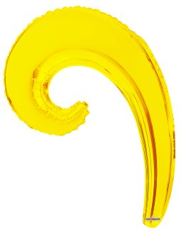 Kurly Wave Yellow GB Balloon
