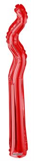 Kurly Zig Zag Red Balloon