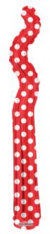 Kurly Zig Zag Red Dots Balloon