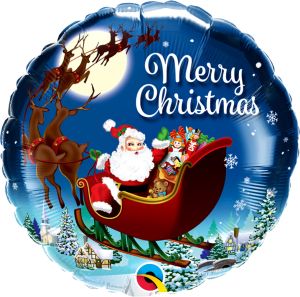 18" Merry Christmas St. Nick (non-packaged) Balloon