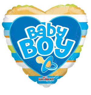 18" Baby Boy Big Lleters Balloon